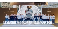 BYD, 13 Milyonuncu Yeni Enerji Aracını Üretti