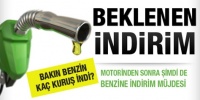 Benzinde beklenen indirim geldi