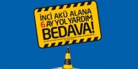 İnci Akü alana 6 ay yol yardımı hediyesi 