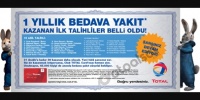 Total'de bir yıllık yakıt bedava!