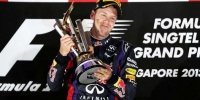 Singapur'da zafer Vettel'in oldu!
