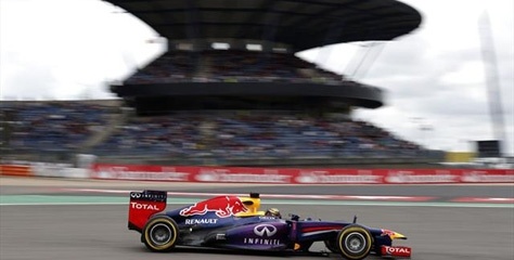 F1 Almanya'nın galibi Vettel