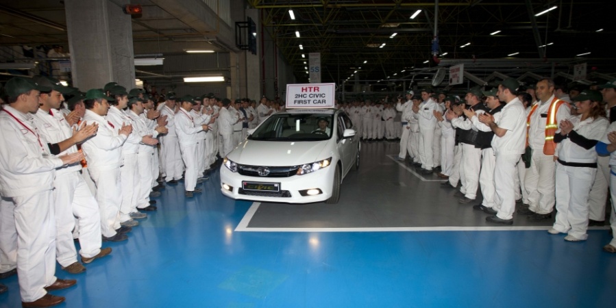 Yeni Civic Sedan üretim bandından çıktı 