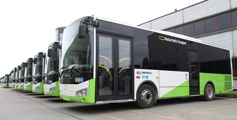 Otokar'ın 142 araçlık dev otobüs filosu Malta caddelerinde