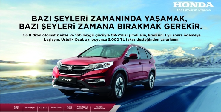 Honda’dan Ocak ayına özel zamanı durduran fırsatlar
