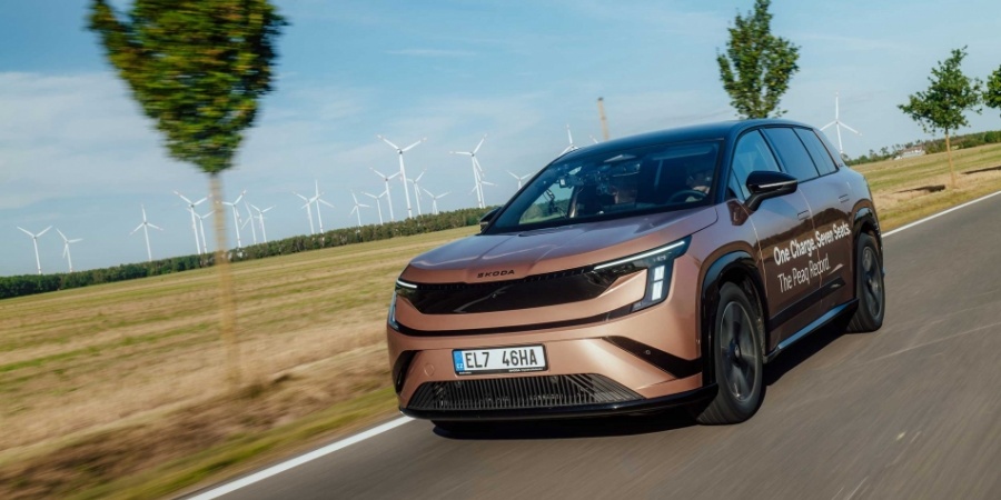 &Scaron;koda Peaq Tek Şarjla 936 Kilometre ile rekor kırdı
