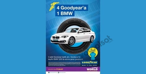 4 Goodyear Yaz Lastiğine 1 BMW !