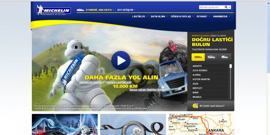 michelin.com.tr yeni yüzüyle yayında