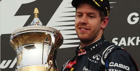 Bahreyn Gp Vettel'in oldu 