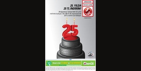 Bridgestone'un 25. yılına özel kampanya