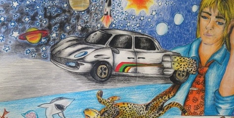 Çocuklar geleceğin otomobillerini resmetti