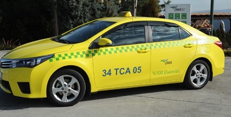 DMA Taksi günde 150 TL’lik yakıt yerine 12 TL’lik elektrikle yol alıyor