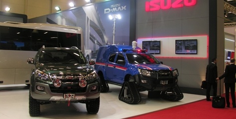 Isuzu’nun zırhlı araçları ve özel üretim D-max’leri  görücüye çıktı