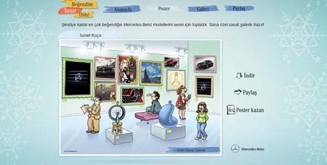 Mercedes-Benz Türkiye Facebook sayfasına yeni uygulama: “Ben Beğendim Sanat Oldu”