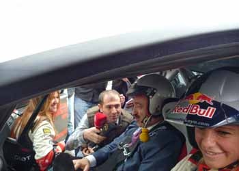 Devlet Bakanı Sayın Faruk Özak Peugeot 207 Super 2000 ile co-drive aktivitesi yaptı