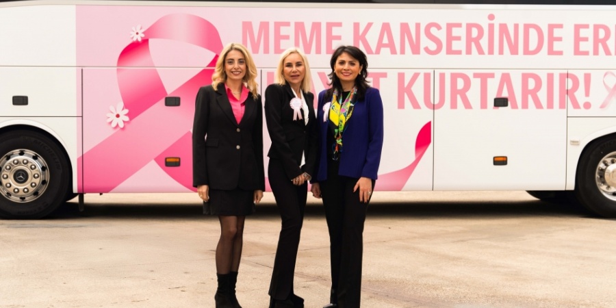 Mercedes-Benz Travego Meme Kanseriyle Mücadelede yeni bir yolda...