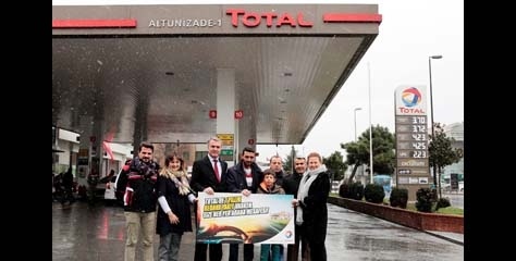Total’den 45 günde 60.100 kişiye 605.200 tl değerinde yakıt hediye