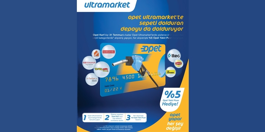 OPET Ultramarket alışverişine 'yakıt puan' hediye 