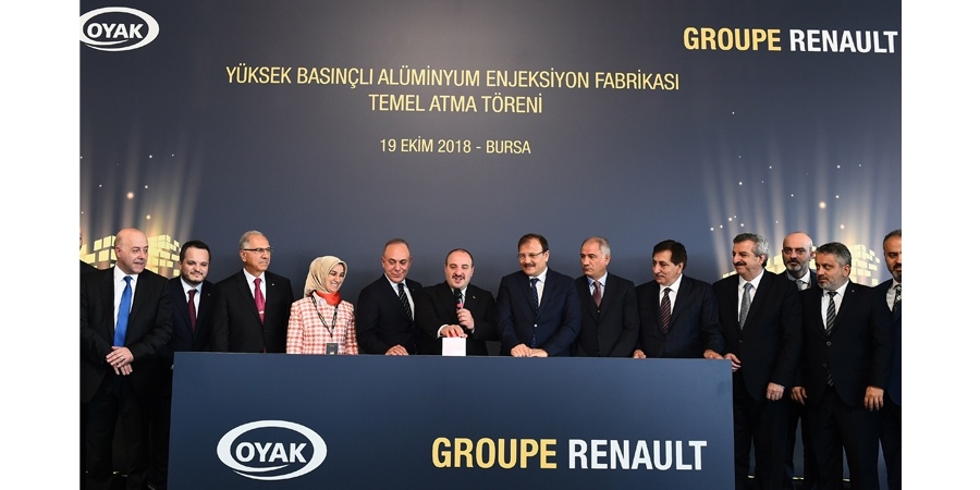 Oyak Renault yeni yatırımın temelini attı