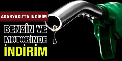 Benzin ve motorine indirim!