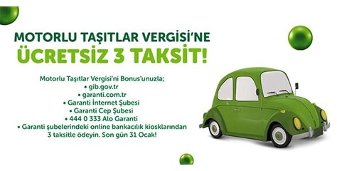 Motorlu Taşıtlar Vergisi ödemesine geri sayım başladı