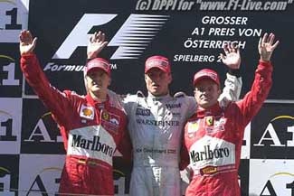 Avusturya GP'in galibi Coulthard