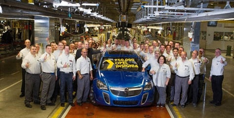 750.000'inci Opel Insignia banttan indi