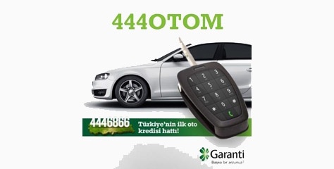 Garanti’den Türkiye’nin ilk oto kredisi hattı