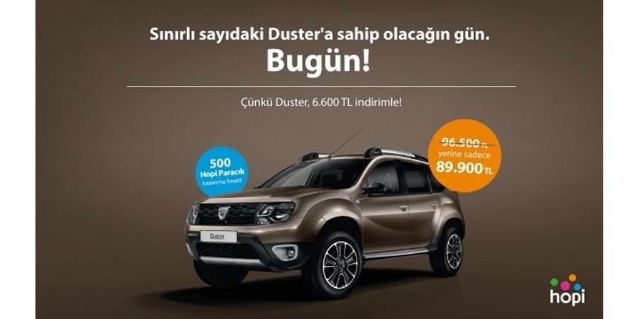 Black Friday DUSTER Black Shadow Kampanyası