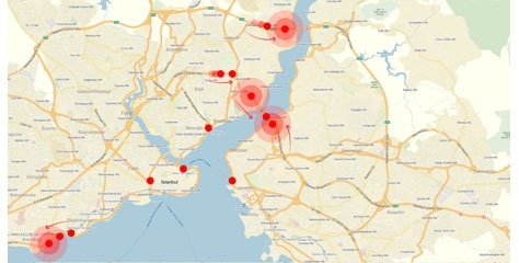 Yandex İstanbul trafiğini kilitleyen noktaları belirledi