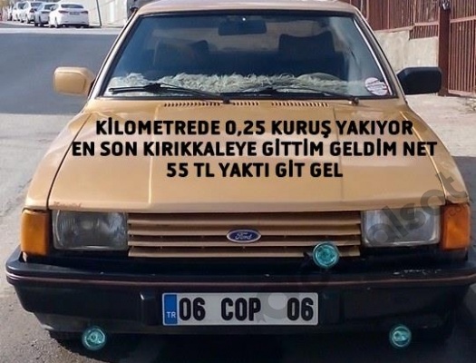 1988 MUAYENELİ LPG RUHSATA İŞLİ FORD TAUNUS 